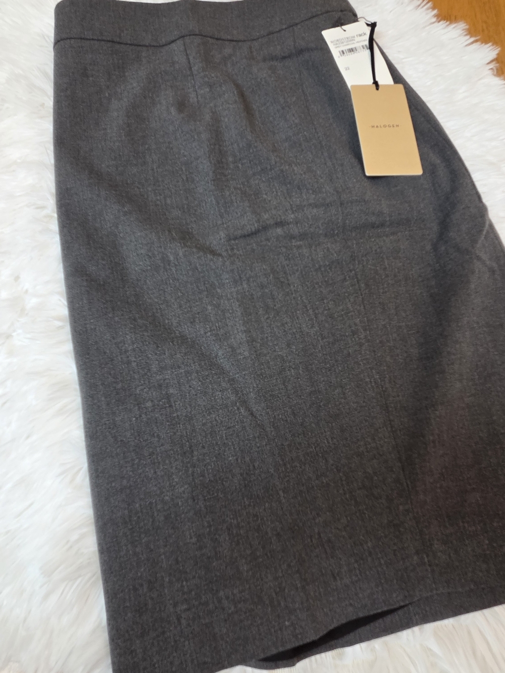 Plus Size Charcoal Gray Pencil Skirt